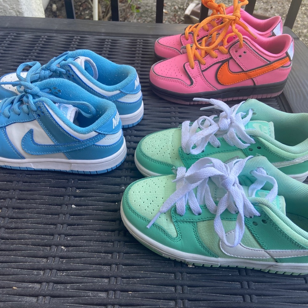 Kids size 13c Nike dunks